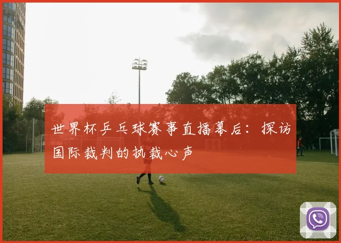 世界杯乒乓球赛事直播幕后：探访国际裁判的执裁心声